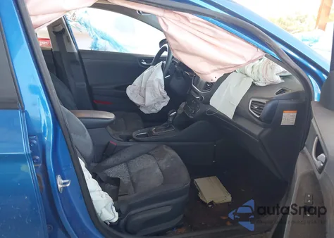 2018 Hyundai Ioniq Hybrid Blue из США, поврежденный, VIN KMHC65LC1JU089744